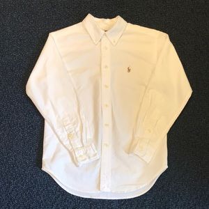 Boys Ralph Lauren White L/S White Oxford